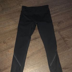 Black adjustable leggings 3/4 length